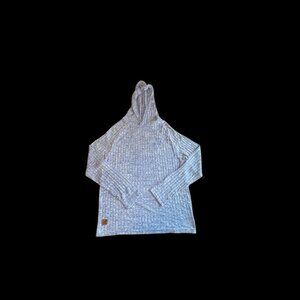 Men's Kangol light blue ribben hooded pullover size medium